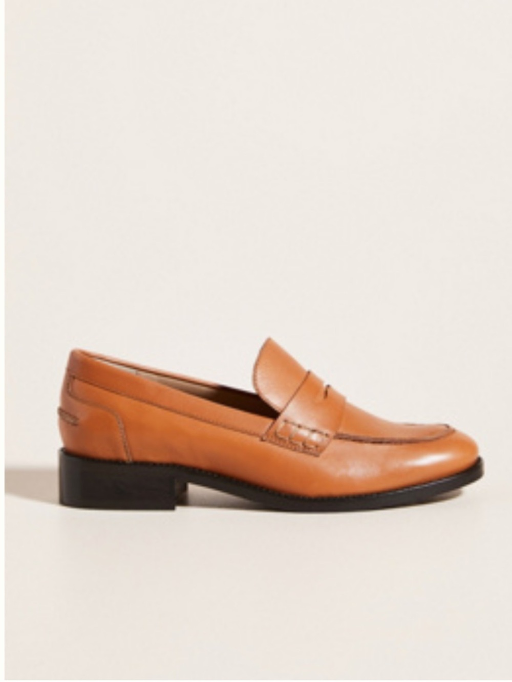 Seychelles Cognac Leather Penny Loafers